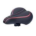 Miniatyrbild 1 av 5: Ergonomisk Design Cykelsadel, Bekväm Cykelsadelkudde, Högdensitets Memory Foam för Kvinnor & Män, Ventilerande Ihålig Skåra Överdimensionerad Tjock Design