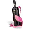 Miniatyrbild 1 av 7: Flamingo vinflaskhållare dryckesflaskhållare metallskulptur