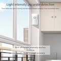 Miniatyrbild 6 av 7: WiFi Trådlöst Säkerhetslarm, Smart Rörelsesensor med 110dB Ljud- och Ljuslarm, Husdjursimmun Detektering, 6 Månaders Standby på Batterier