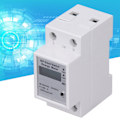 Miniatyrbild 1 av 8: WIFI Smart Energibesparingsmätare LCD-display Hushåll för Tuya 1-fas 2P DIN-skena ZMAI‑90 AC90‑250V