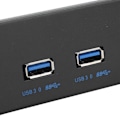 Miniatyrbild 1 av 7: Ultrasnabb Dubbel USB 3.0 Hubb Adapter För Frontpanel, Supersnabb Dataöverföring 5Gbps, Skyddsfilm Säkerställer Repfri Montering, Moderkort