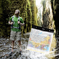 Miniatyrbild 5 av 5: Vattentät kartfodralhållare, vattentät kartbärare, transparent torr väskskyddspåse för camping, vandring, dokument, elektronik, nödsituationer,