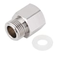 Miniatyrbild 2 av 2: TR21‑4 till W21.8 Silver Aluminium Påfyllningstryckavlastningsventil Adapter Konverter Tillbehör för Akvariecylinder