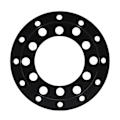 Miniatyrbild 4 av 10: Adapterplatta för ratt i svart CNC-aluminiumlegering för Logitech G25 G27 G29 G920 13 14 tum ratt