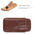 Miniatyrbild 8 av 8: Cigarhållare i konstläder, bärbar, hållbar, elegant, 3-fingers cigarrlåda för resor, utomhus, affärer 78
