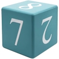 Miniatyrbild 3 av 5: Trä skrivbord block kalender - evig block månad datum display hem kontor dekoration（ Blå ), 6.1 X 3.9 X 2.9 tum