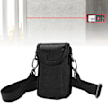 Miniatyrbild 1 av 8: Sling Tool Bag Enkelsidig axelväska för avståndsmätare Digitala smarta mätare Universalväska Svart