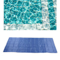 Miniatyrbild 1 av 8: Rektangulärt uppblåsbart poolskydd med snöre Vattentätt markpool dammskydd 2,4x0,92m/7,9x3ft