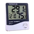 Miniatyrbild 3 av 5: Hygrometer inomhus och utomhus Digital termometer Hygrometer Elektronisk LCD väderstation (Färg: Vit)