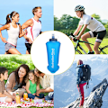 Miniatyrbild 6 av 6: 2-pack mjuka vattenflaskor, hopfällbara vattenflaskor för löpning, vandring, cykling, klättring 500 ml