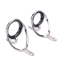 Miniatyrbild 4 av 10: 11PCS Flugspöbyggnad Guide Set Rostfritt Stål Guide Ring Snake Guides Fihsing Tillbehör