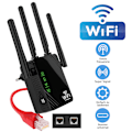 Miniatyrbild 2 av 5: WLAN Repeater Router Räckvidd Wifi Signal Förstärkare Accesspunkt Booster 1200Mbps