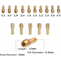 Miniatyrbild 2 av 5: 10 st 4,8 mm borrchuck, mässingschuck, skaft i mässing, precisionschuckar, minischuck, chuckchuck, chucking