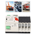 Miniatyrbild 1 av 8: Dubbelströms Automatisk Överföringsswitch 4P Snabbväxling Styrswitch PC AC 110V 80A