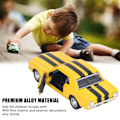 Miniatyrbild 7 av 8: Retrobilmodell 1/32 skala Pull Back Alloy Classic Vehicle Toy med öppningsbara dörrar för barnsamlare Gul