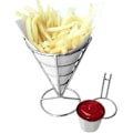 Miniatyrbild 2 av 4: Konformad pommes frites-hållare, pommes frites displayställ matkorg, för restaurang hem (enkel kopp)