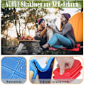 Miniatyrbild 5 av 8: Vattentätt XPE-skum, hopfällbar design, bärbar utomhussits, bekvämt stöd för vintern, kompakt och bärbar för camping och vandring, 2 st