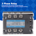 Miniatyrbild 3 av 6: 3-fas Solid State Relay SSR-3 D4860 60A DC‑AC 480V Distributionsstyrningsutrustning