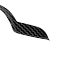 Miniatyrbild 3 av 8: 6 st Kolfiber-Stil Instrumentbräda Luftventil Skydd Trim för Cooper Hatchback F55 F56 F57 2014‑2021