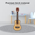 Miniatyrbild 7 av 8: 1:12 Miniatyrgitarrmodell Björk Målad Yta Livsliknande Dekorativ Miniatyrgitarr Prydnad för Dockhus Klassisk