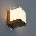 Miniatyrbild 6 av 6: Sänglampa, Modern och Enkel Väggmonterad Lampa, Hållbar och Robust Sänglampa i Glas för Inomhusbelysning i Vardagsrum, Arbetsrum, Matsal