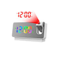 Miniatyrbild 1 av 5: LED-väckarklocka med projektion digital väckarklocka temperatur dimbar bordsur väckarklocka USB