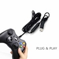 Miniatyrbild 4 av 6: För Logitech G920 Pedal Usb Wire/ Adapter Ratt Styrningshjul Kabel Svart