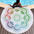 Miniatyrbild 4 av 5: Rund strandhandduk, strandhandduk The Tapestry Sofa Cover Sjal Yogamatta Bordsduk Bärbar picknickmatta