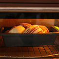 Miniatyrbild 2 av 6: Brödform i silikon, med 10 muffinsformar i silikonformar, limpform bakform för kungstårta/toast/bröd, rektangulär,