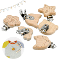 Miniatyrbild 4 av 5: 6 st träspenklämmor, söta spenklämmor, DIY spenklämmor, träspenklämmor för pojkar och flickor