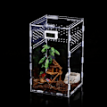 Miniatyrbild 1 av 7: Akryl Reptilhabitat, Mikrohabitat med Premiummaterial för Klar Observation (Horisontell eller Vertikal Stil)
