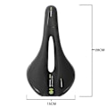 Miniatyrbild 3 av 5: Reflekterande Cykelsadel med Anatomisk Utskärning för Förbättrad Kylning, Skåra i Mitten för Ventilation, Tjockt Memory Foam för Komfort