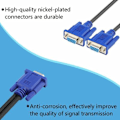 Miniatyrbild 5 av 5: VGA-splitterkabel med dubbla skärmar, VGA Y-kabel, 1 hane till 2 hon-omvandlare, videoadapterkabel för skärmduplicering, VGA-anslutningskabel 1 till 2 hanar