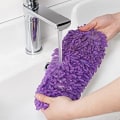 Miniatyrbild 4 av 5: Mikrofiber rengöringsduk tofflor, multifunktionella tofflor rengöring tofflor täcker damm golvrengöring