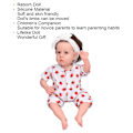 Miniatyrbild 7 av 8: Återfödd babydocka 12 tum mjuk silikon verklighetstrogen nyfödd babydocka barn gåva för 3 år gammal (tygkroppsdocka)