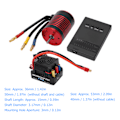 Miniatyrbild 6 av 8: Borstlös motor ESC-kit Vattentät 3650 Borstlös motor 60A ESC Programmeringskort Set för 1/10 RC Bil 2300KV