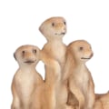 Miniatyrbild 4 av 8: Surikat Figur Figur Simulerad Söt Utsökt Surikatt Modell Leksak Födelsedagspresent Heminredning för BarnSurikater (Solid)