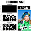 Miniatyrbild 7 av 7: Skystuff 45 st Down Jacket Patches Nylon Reparationstejp Självhäftande Reparationslapp för Jacka Tält Ytterkläder Reparation, Rund och Oval Form