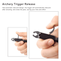 Miniatyrbild 8 av 8: Bågskytte Trigger Release Hjälpmedel handledsrem Båge Trigger 360 Graders Rotation för Kompositbåge Utomhussporter