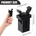 Miniatyrbild 2 av 7: Bin Lid Clasps, 3 PCS Black Plastic Touch Top Lid Clasps Waste Bin Replacement Buckle Car Sunglasses Holder Set Lid Clasps Trash Can Press Switch for