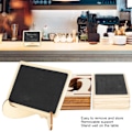 Miniatyrbild 7 av 8: 2 Set Mini Chalkboard Skyltar Platskort Små Rektangulära Svarta Tavlor Bröllop Fester