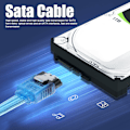 Miniatyrbild 6 av 8: Transparent SAS 4.0 SFF-8654 Till SATA 7Pin Fanout Raid-kabel, Signalöverföring & Tejpflätad Design För Pålitlig Intern Länk Och Datahastighet