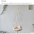 Miniatyrbild 2 av 5: Handvävd Boho Kattgunga, Hållbar Hängande Kattsäng för Innekatter, Perfekt för Lekfulla Stunder och Mysiga Tupplurar, Multifunktionell Användning som Heminredning och