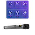 Miniatyrbild 7 av 8: Karaoke Handheld Mikrofon Frekvens Modulation Reverberation Bluetooth Mikrofon för Möte Fest