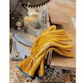 Miniatyrbild 4 av 8: Äkta Läderkonstruktion, Nötningsbeständighet, Narvläder, Slitstarka Arbetshandskar, Elastisk Handledsrem, Förstärkta Handflator, Flerfunktionshandskar För