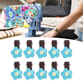 Miniatyrbild 1 av 8: 10 set läder D-ringar för handväska äkta läder oskadade D-ringar handväsktillverkningstillbehör för läder crossbody-väska hantverk blå guld accessoarer