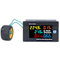 Miniatyrbild 2 av 8: Effektmätar Enfas LCD Digital Display Spänning Ström Mätare Testare AC 40‑300V