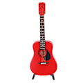 Miniatyrbild 8 av 8: Gitarrmodell utsökt exteriör fina detaljer bärbar basved miniatyrgitarr med förvaringslåda för heminredning