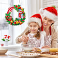 Miniatyrbild 5 av 5: 5D Diamant Julkrans Kit Jul Diamant Krans Konst Charmig Snögubbe Jul Diamantmålning Krans för Hem Väggdekor Present