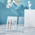 Miniatyrbild 6 av 7: 72-håls örhängen örhängen smycken display plast display stativ arrangör stativ display transparent akryl örhängen display 3-delad detaljhandelsdisplay